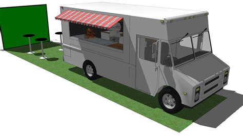 food truck sketchup model.